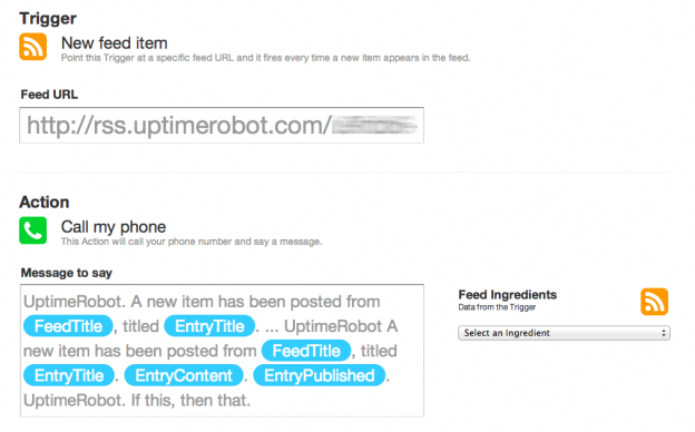 IFTTT recipe for server monitor to call bypassing iphone do not disturb setting
