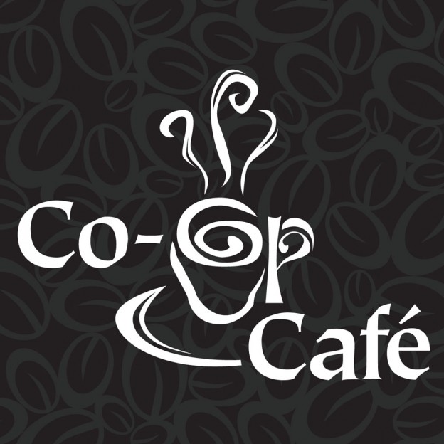 co-op cafe logo with coffee beans circa 2003