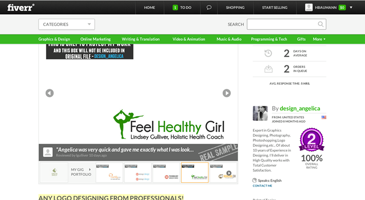 fiverr copyright violations