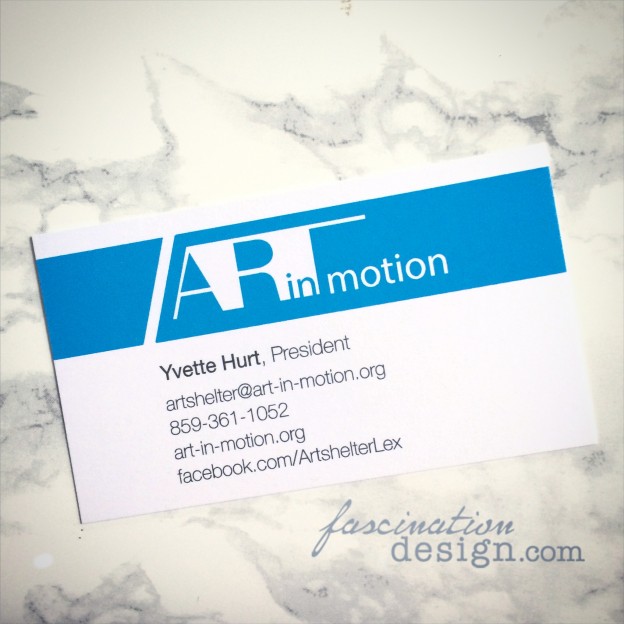 Art in Motion Business Card Design and Printing || FascinationDesign.com